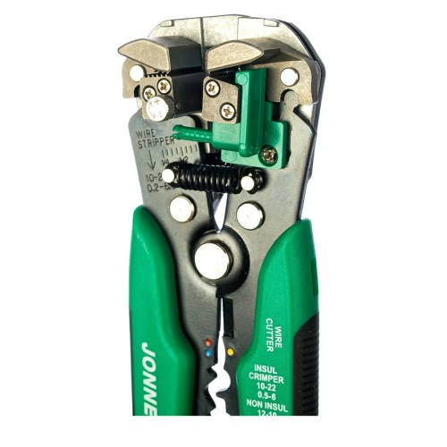 Щипцы Jonnesway многофункциональные для снятия изоляции и обжима наконечников V1501