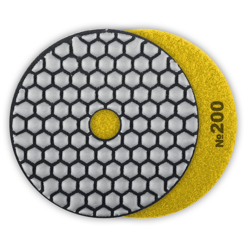 ЗУБР 100 мм, №200, сухое шлифование, алмазный гибкий шлифовальный круг АГШК, Профессионал (29868-200)