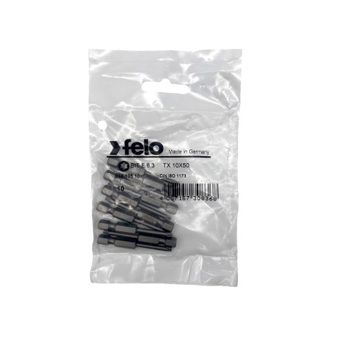 Felo Бита шестигранная TX 10х50мм, упаковка 10шт 03610510