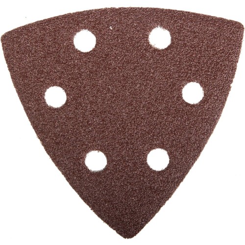 Треугольник шлифовальный ЗУБР _Мастер_ универсальный на велкро основе, 6 отверстий, Р60, 93х93х93мм, 5шт