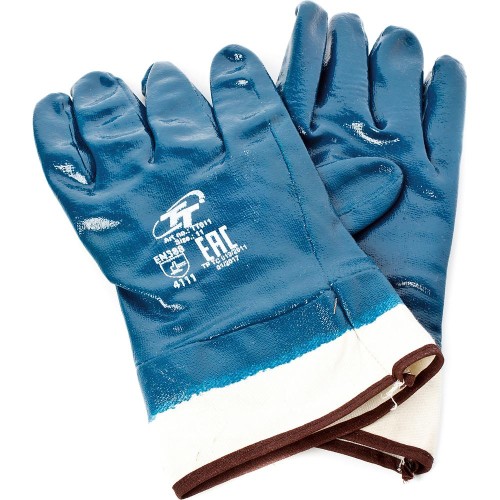 Перчатки нитриловые полный облив, крага