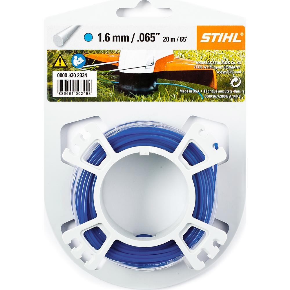Леска для триммера Stihl 1.6мм круглая 20м (9302334)
