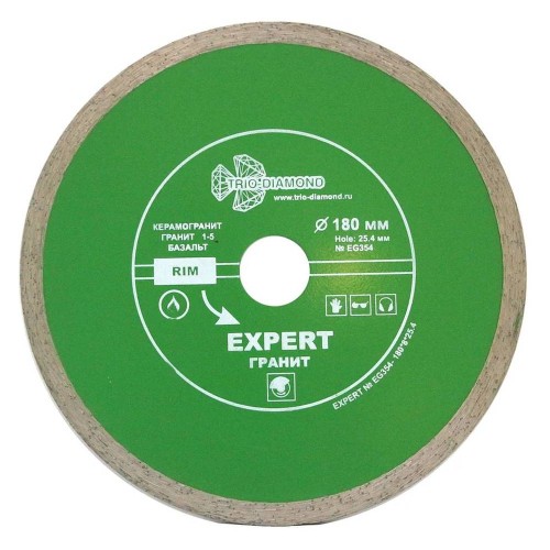 Диск алмазный по граниту Trio-Diamond Hot press 180х25.4 (EG354)