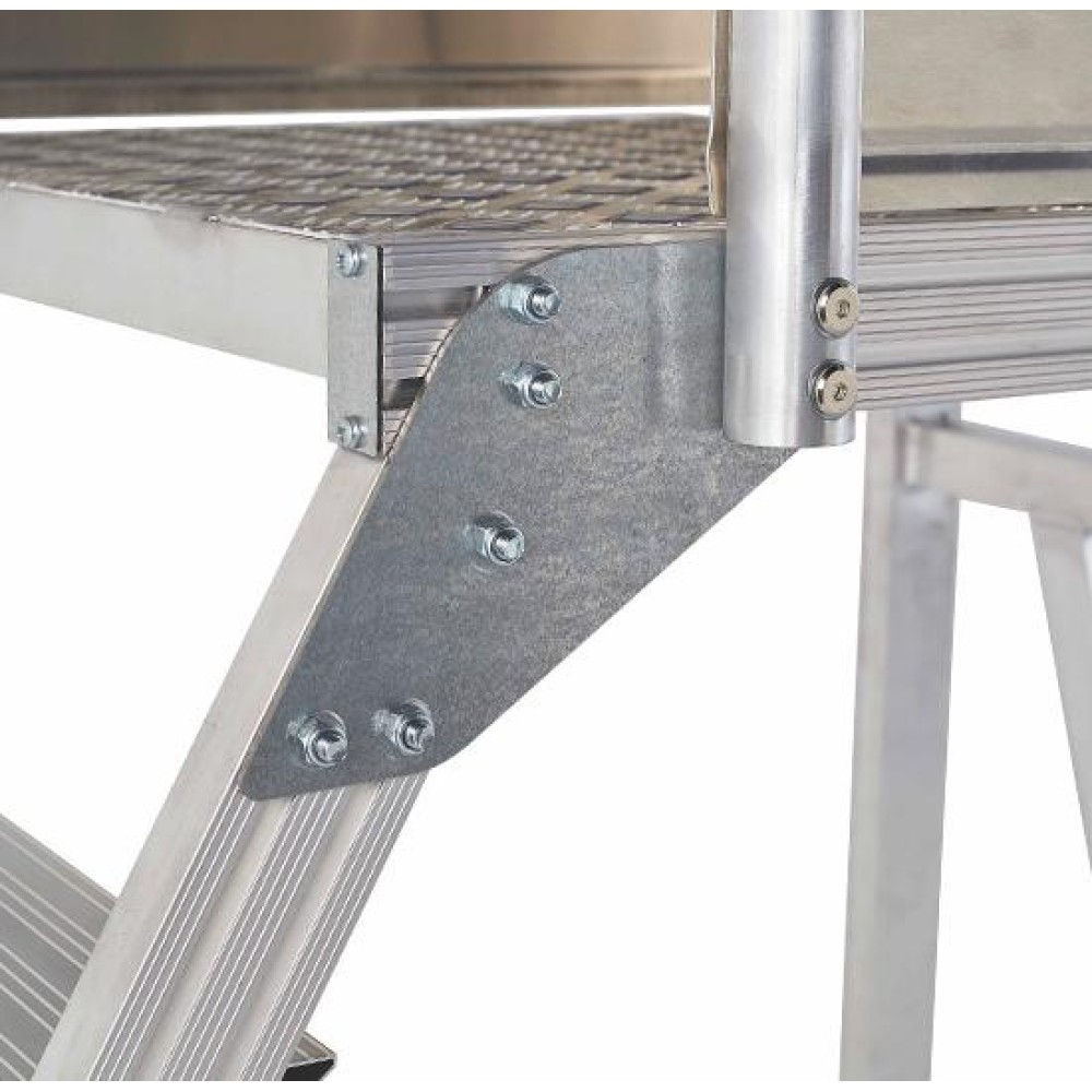 Вышка - стремянка разборная на колесах (300кг+150кг) MEGAL ВС3-1.8