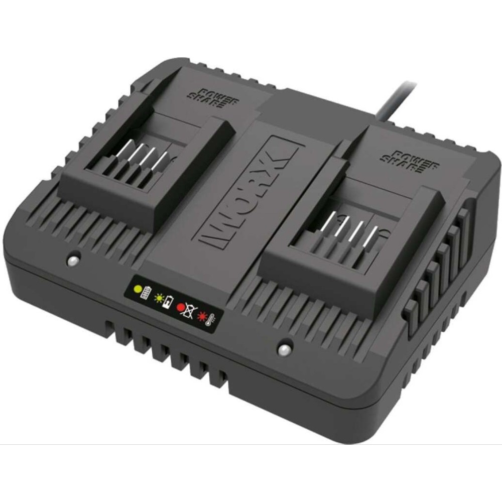 Двойное зарядное устройство WORX WA3772, 20В, 2*1A