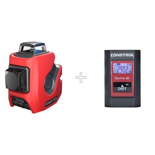 Лазерный уровень CONDTROL NEO X2-360 + дальномер CONDTROL Sputnik 30