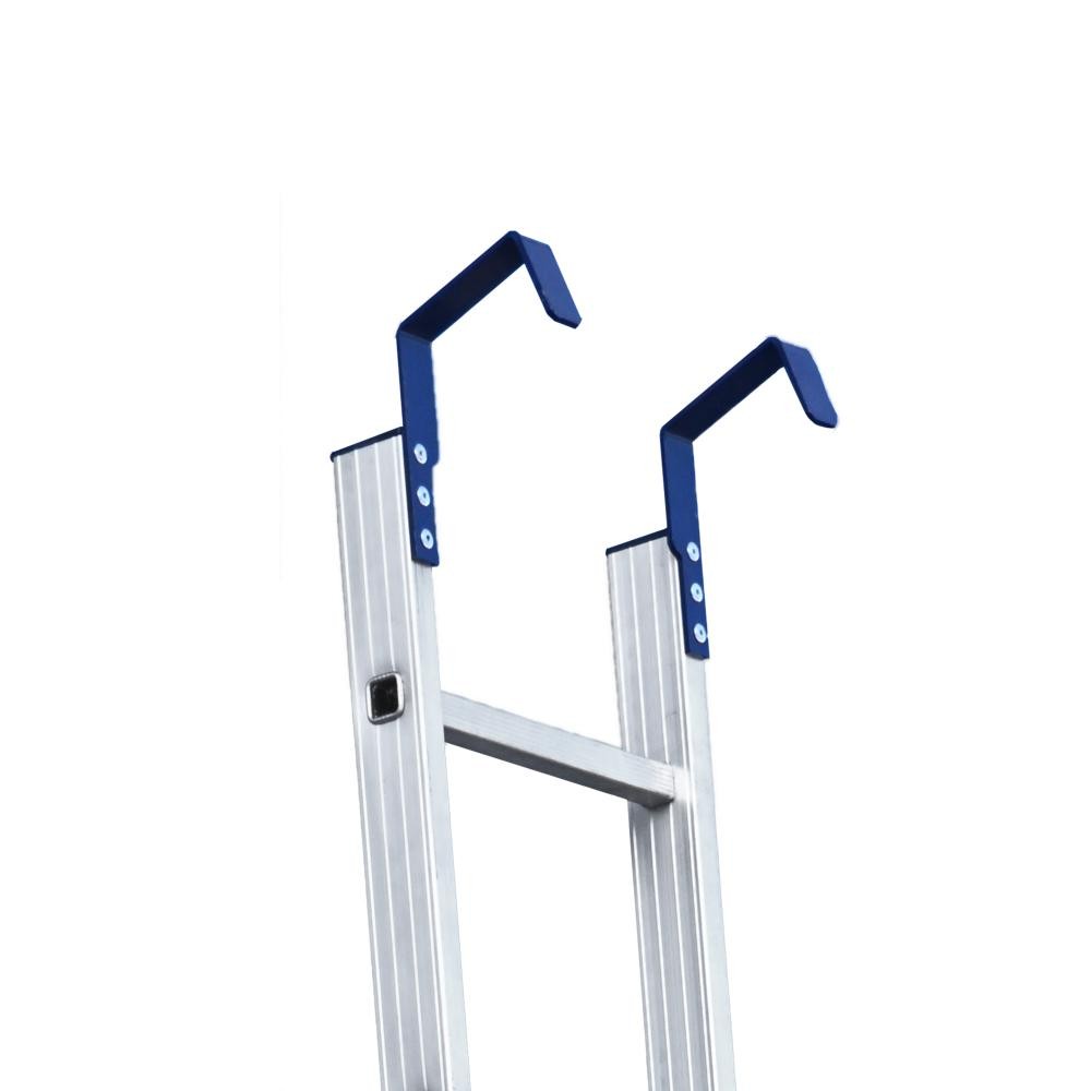 Лестница Алюмет 1х6 алюминиевая с крюками