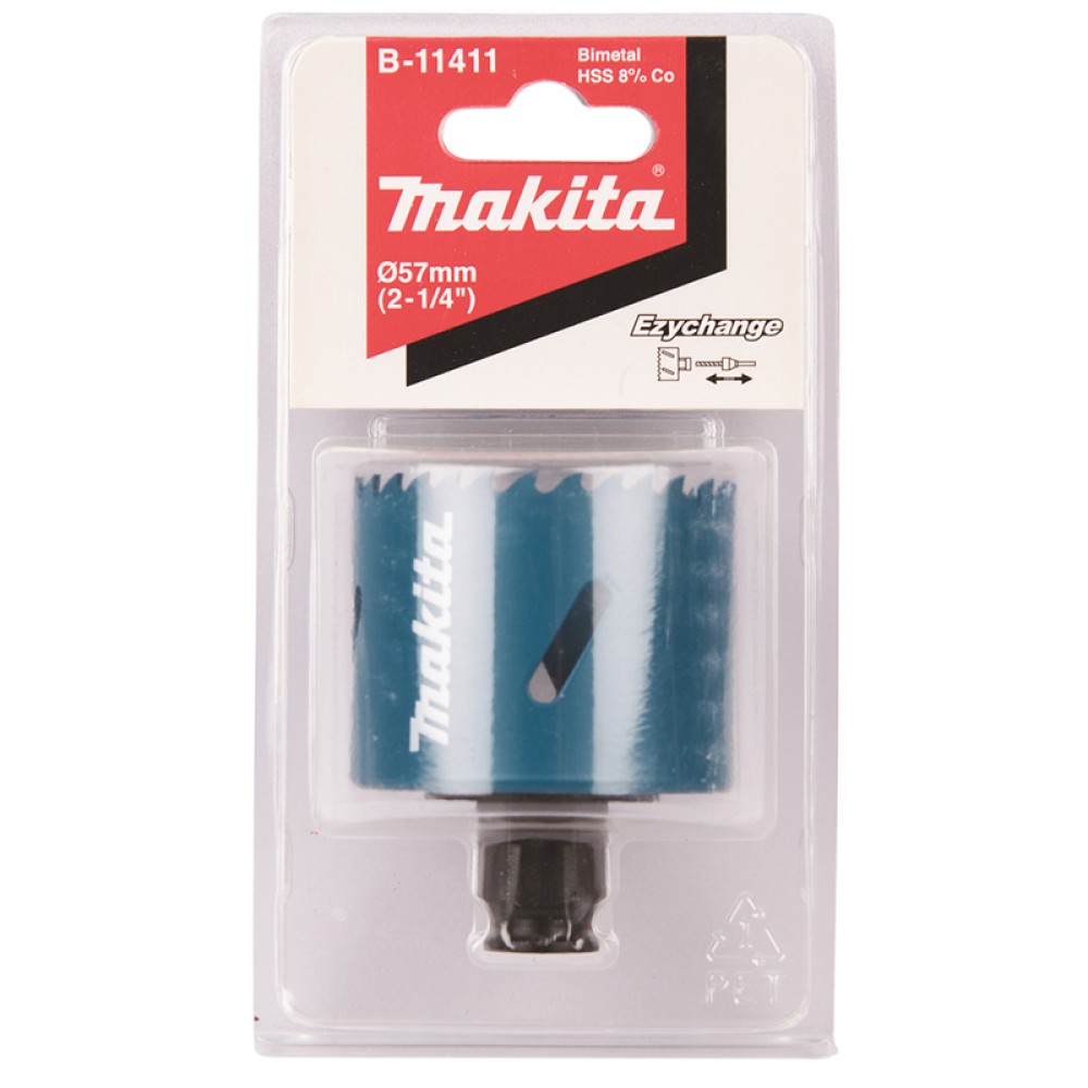 Коронка Makita Ezychange 57мм биметаллическая (B-11411)
