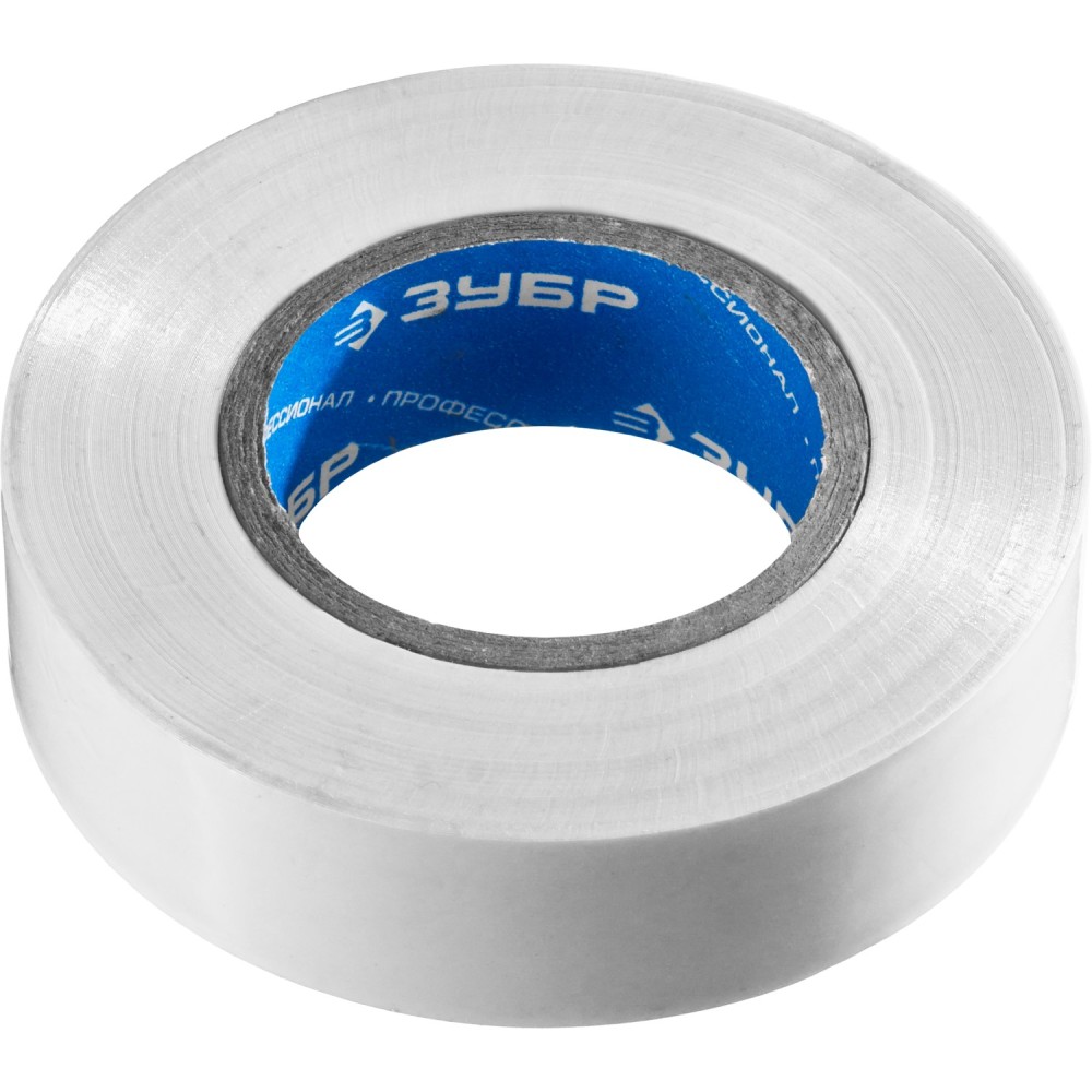 Изолента ЗУБР ЭЛЕКТРИК-20 19мм белая 20м, -50