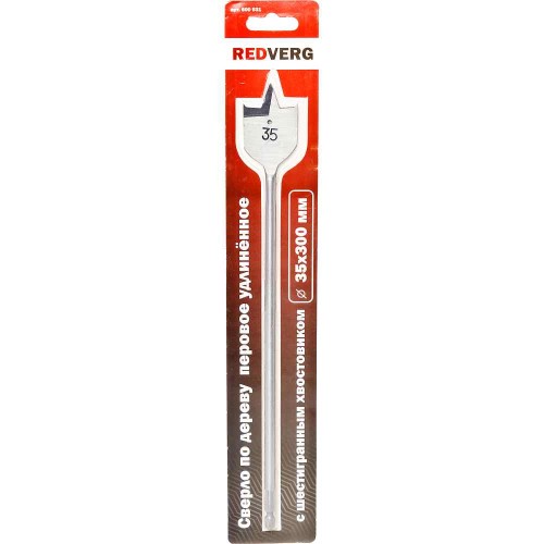 Сверло по дереву REDVERG HCS 35x300мм перовое (600931)