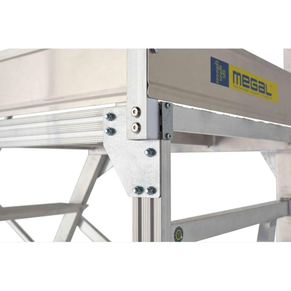 Вышка - стремянка разборная на колесах (150 кг) MEGAL ВС-1.0