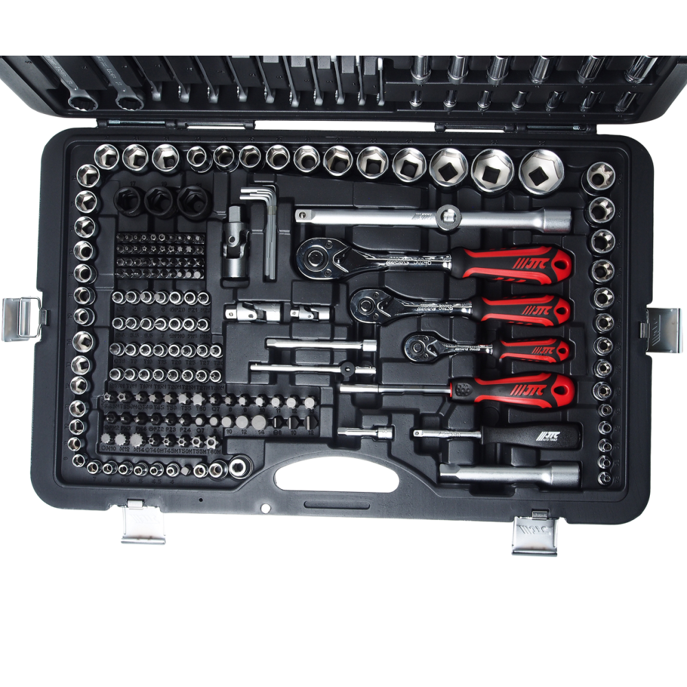 Набор инструментов 1/4" & 3/8 & 1/2" 6-гранный (в кейсе) 216 предметов JTC