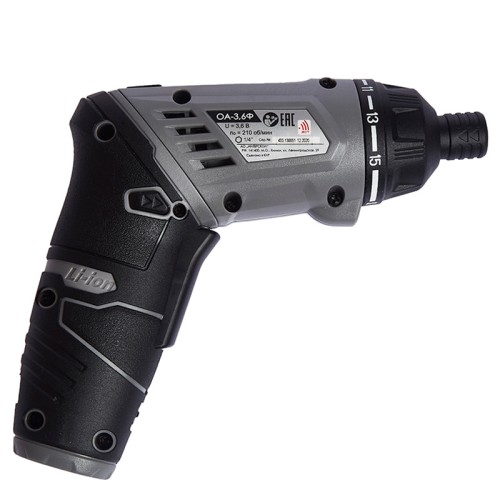 Аккумуляторная отвертка ИНТЕРСКОЛ ОА-3.6Ф 433.0.2.00