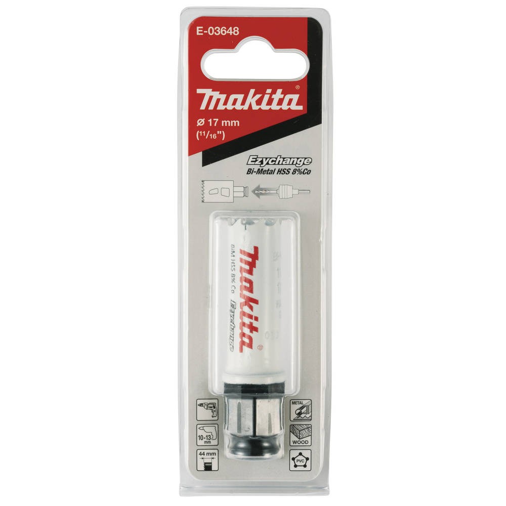 Коронка Makita Ezychange 17мм биметаллическая (E-03648)