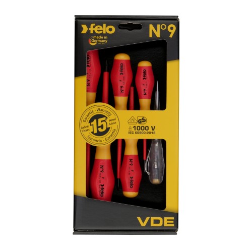 Felo Набор отверток диэлектрических SL/PH, отвертка тестер сети, 6 шт 91396198
