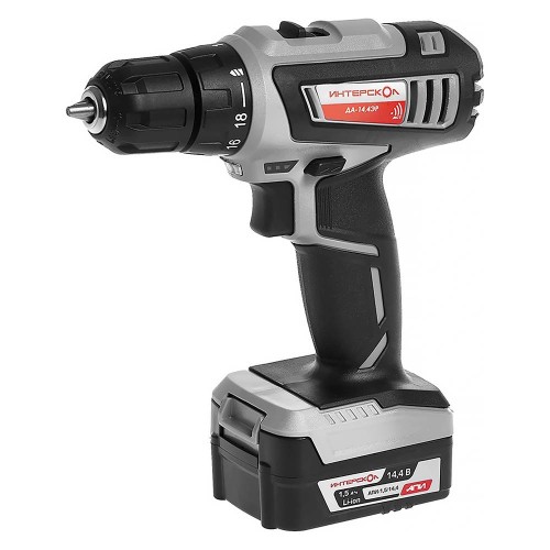 Аккумуляторная дрель-шуруповерт ИНТЕРСКОЛ ДА-14,4ЭР ДМ