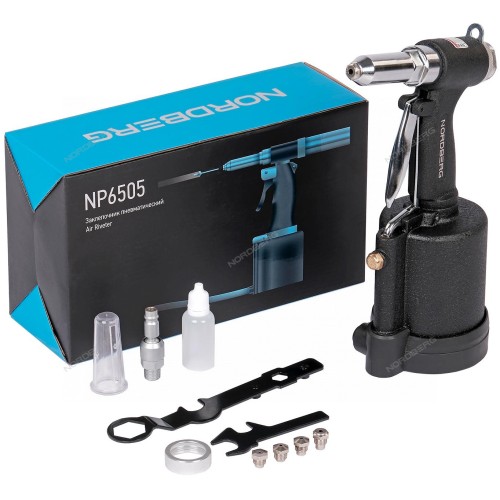 Заклепочник пневматический для вытяжных заклепок 2,4 - 6,4 мм NP6505