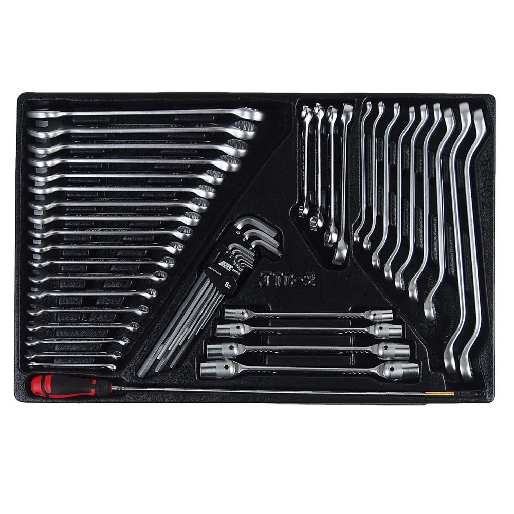 Набор инструментов для тележки инструментальной JTC-5640 (2-я секция) 45 предметов JTC