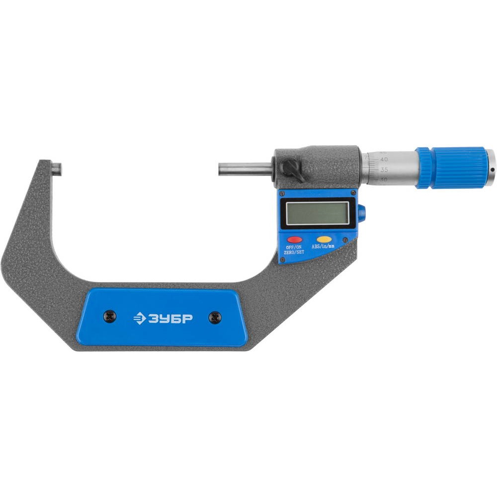 ЗУБР МКЦ 100, 75 - 100 мм, гладкий цифровой микрометр (34482-100)