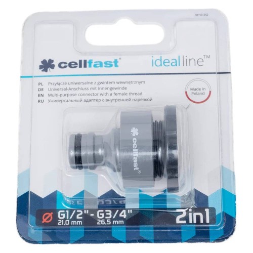 Адаптер для шланга Cellfast IDEAL 1/2''-3/4'' (50-652)