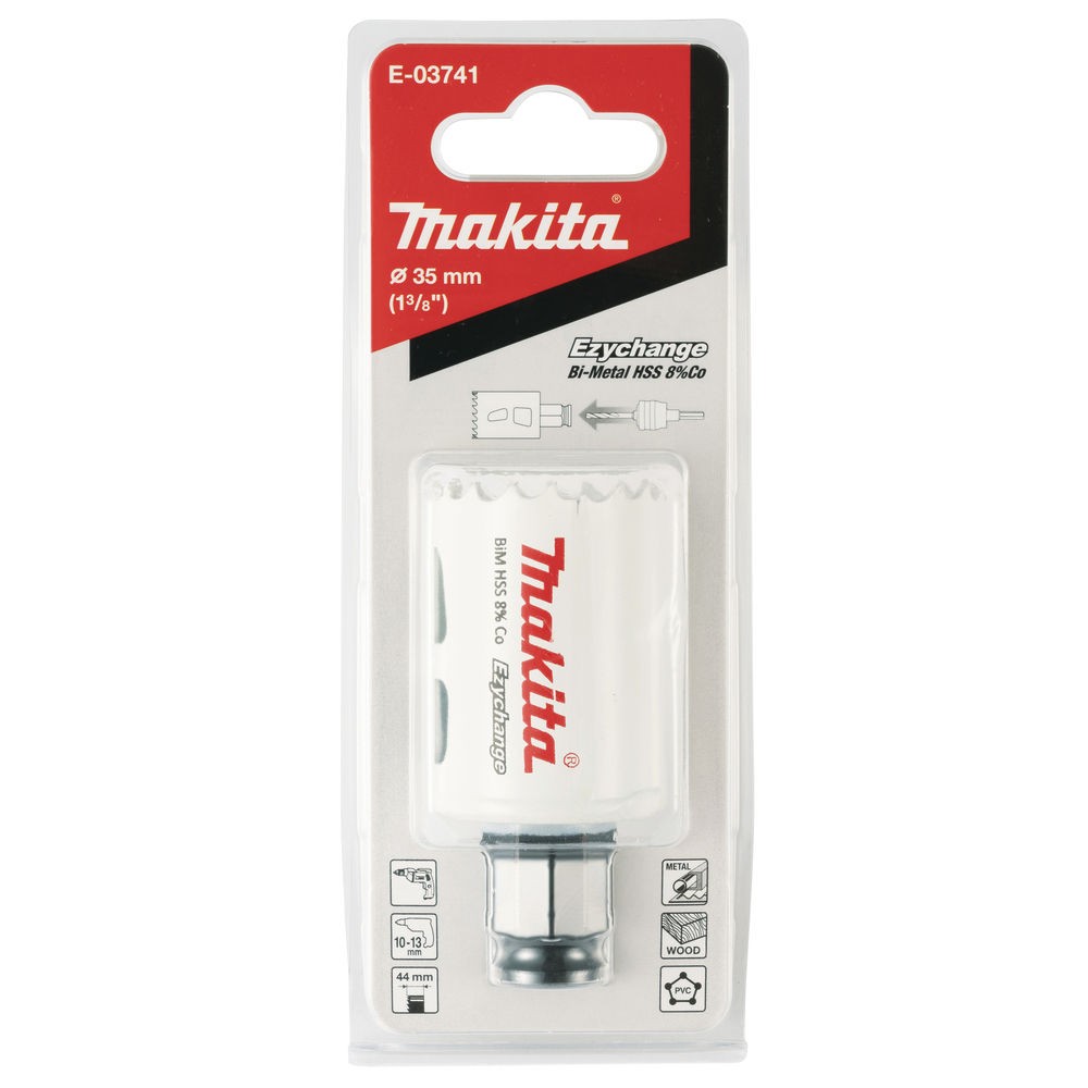 Коронка Makita Ezychange 35мм биметаллическая (E-03741)