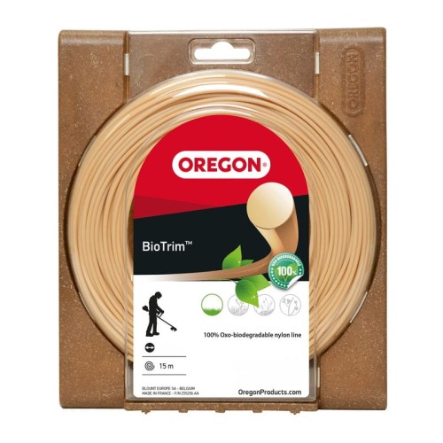 Леска для триммера Oregon BIOTRIM 2.4мм круглая биоразлагаемая 15м (559047)