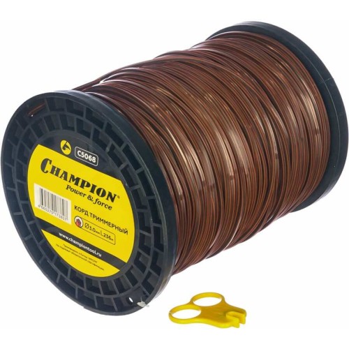 Леска для триммера Champion Nylplus Square 3.0мм*236м (квадрат)