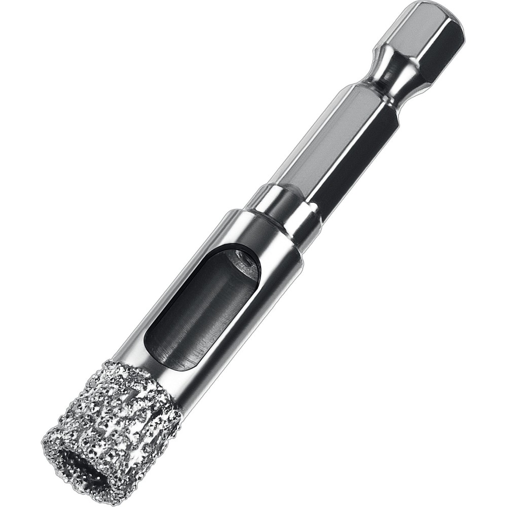 ЗУБР АВК, d 10 мм, (HEX 1/4_, 15 мм кромка), вакуумное алмазное трубчатое сверло, Профессионал (29865-10)