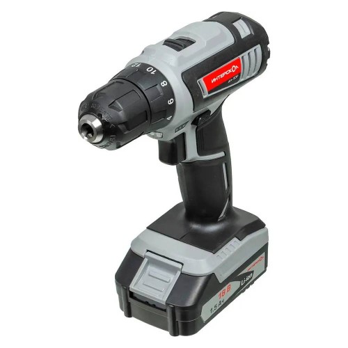 Аккумуляторная дрель-шуруповерт ИНТЕРСКОЛ ДА-18 ЭР ДМ