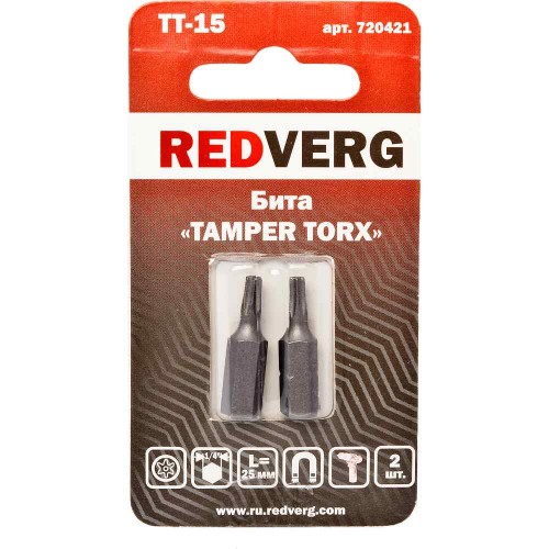 Бита REDVERG TT15х25мм 2шт (720421)