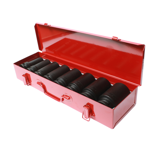 Набор головок торцевых 3/4" 6-ти гранных 21-38мм ударных глубоких 8 предметов в кейсе JTC