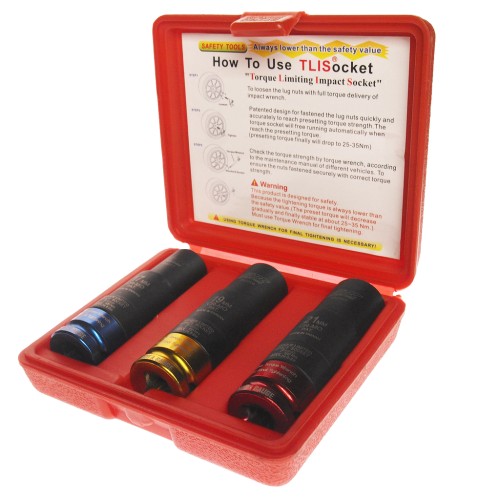 Набор головок торцевых ударных с фиксированным усилием 17,19,21мм 3 предмета в кейсе JTC