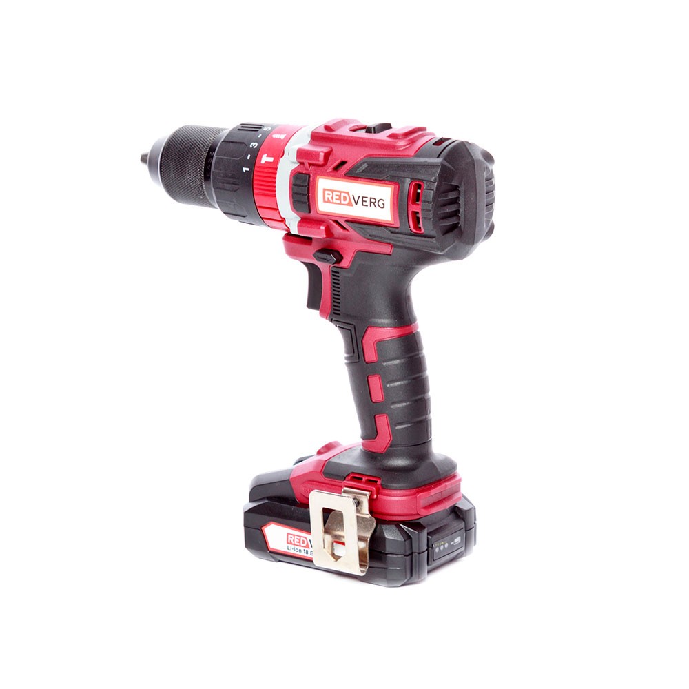 Аккумуляторная дрель-шуруповерт REDVERG RD-ISD18V/BL ударная
