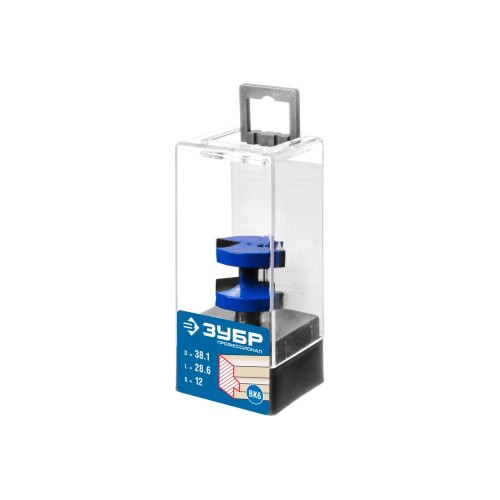 Фреза ЗУБР Профессионал пазо-шиповая наборная 38.1х28.6мм хвостовик 12мм (28731-38.1-2)