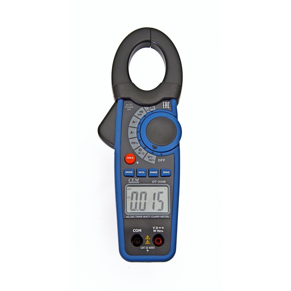 Клещи электроизмерительные, ваттметр СЕМ DT-3348