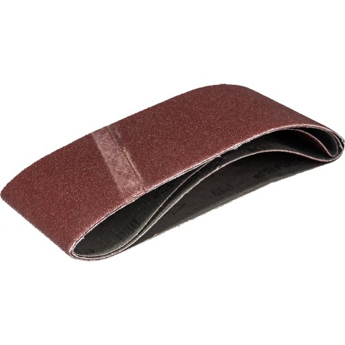 ЗУБР 75х457 мм, P80, лента шлифовальная МАСТЕР, для ЛШМ, 3 шт.