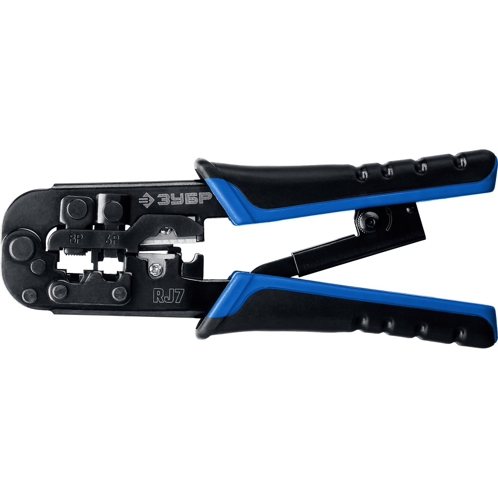 Кримпер универсальный ЗУБР Профессионал RJ7 203мм 22650