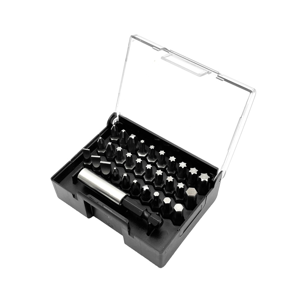 Felo Набор бит SL/PH/PZ/Hex/Tx 30 шт и битодержатель в кейсе 02013116