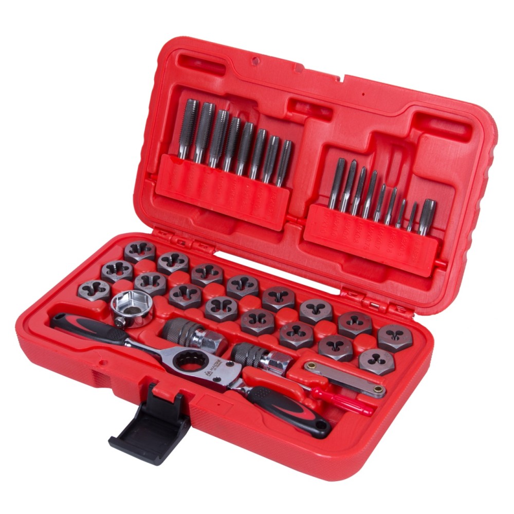 Набор метчиков и плашек МАСТАК SK-5 M3-M12, кейс, 40шт