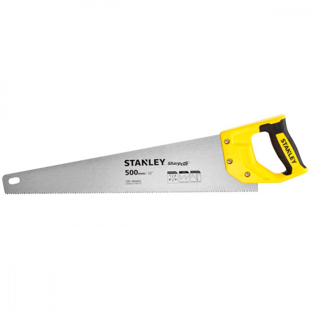 Ножовка по дереву STANLEY SharpCut TPI7 500мм STHT20367-1