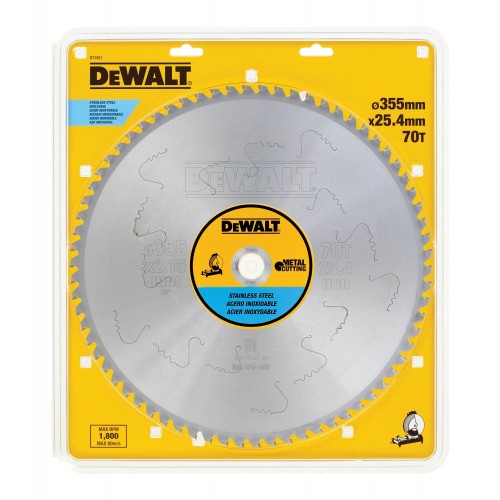 Диск пильный по металлу DeWalt METAL CUTTING DT1921 355х25.4мм 70T