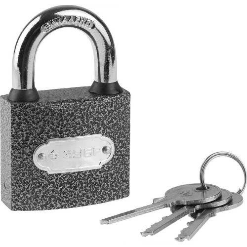 Навесной замок ЗУБР металлический корпус 38 мм (3712-38)