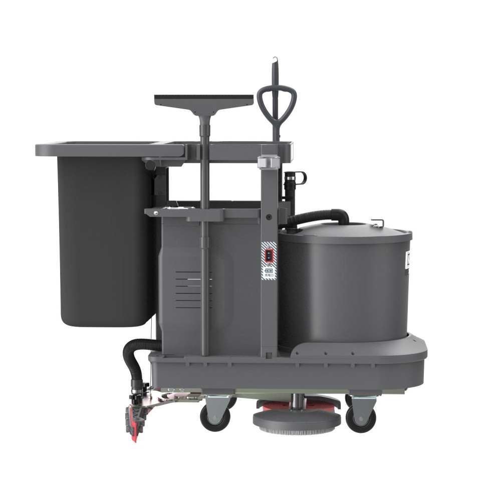 Многофункциональная уборочная тележка Vostok МТ40 (с литиевой АКБ) - 2х щетки