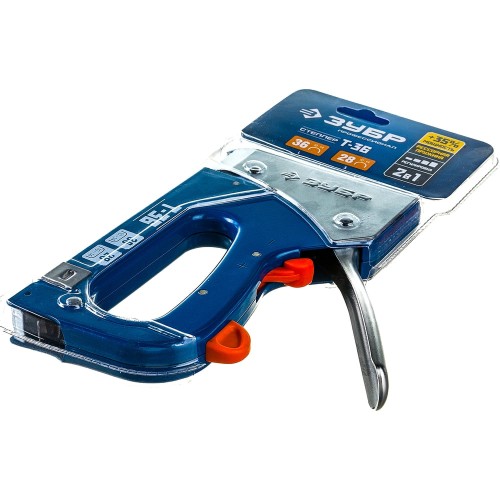 ЗУБР Про-36, тип 36 (L) калибр 20GA (10 - 14 мм)/28, кабельный рессорный степлер, Профессионал (31580)