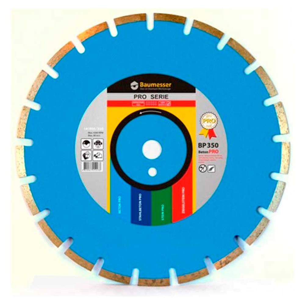 Диск алмазный по бетону и кирпичу Distar Baumesser Universal 1A1RSS/C1-H 350х25.4мм (9024)