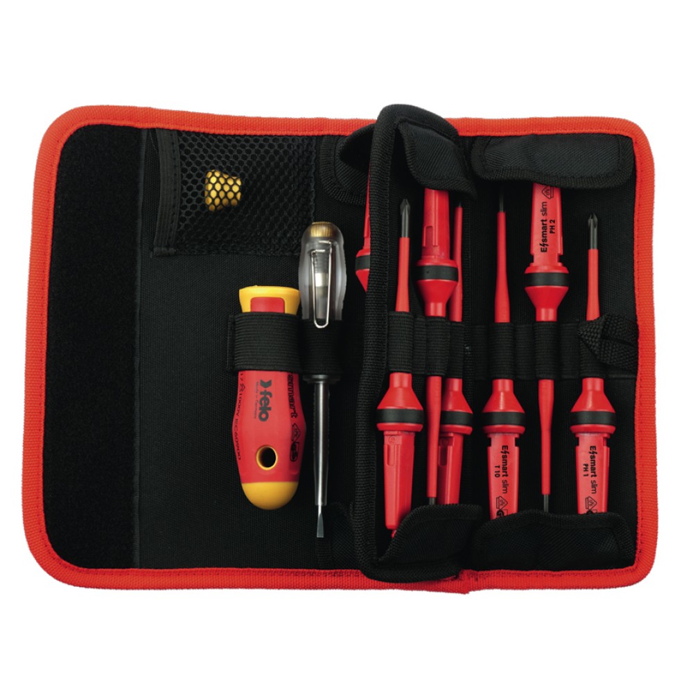 Felo Набор стержней диэлектрических SL/PH/PZ/TX и рукоятка E-SMART в поясной сумке, 12шт 06381204