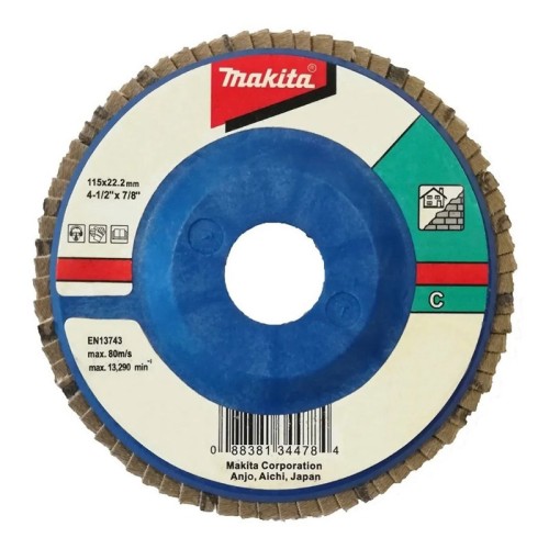 Круг лепестковый торцевой Makita 115x22.2мм P120 (D-28189)