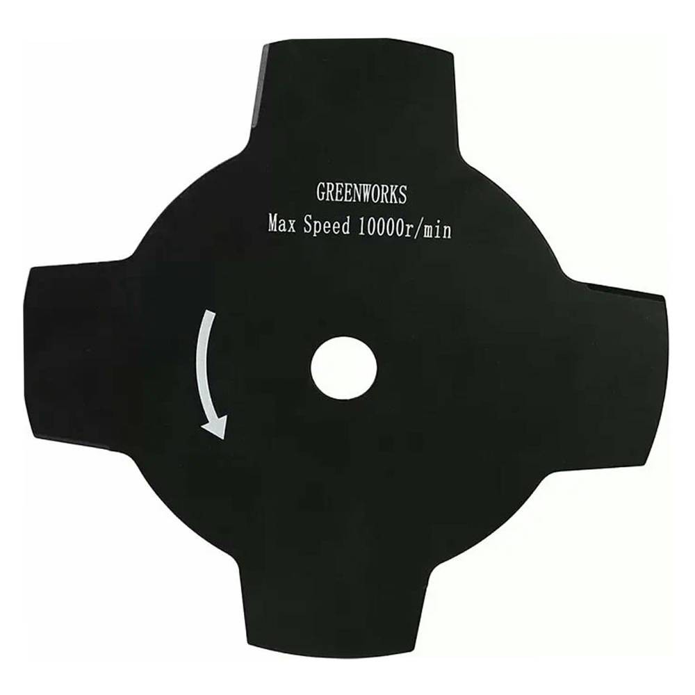 Диск для триммера Greenworks 254х25.4мм 4 лопасти (2905907)