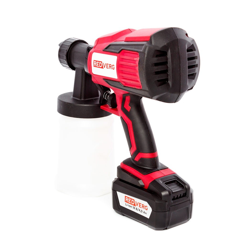 Аккумуляторный краскопульт REDVERG RD-PS18V (без акк, без з/у)