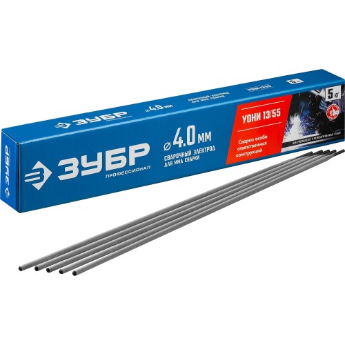 Электрод сварочный ЗУБР УОНИ 13/55 4х450мм 5 кг